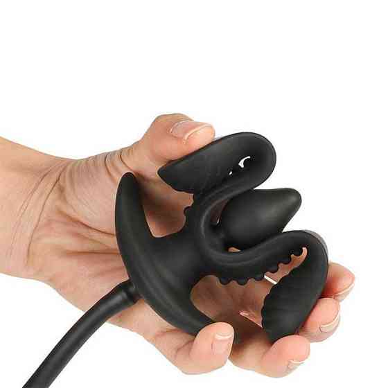 Надувний анальний розширювач Aisin Bud 4,5 см — 8 см — Анальні іграшки Вінниця