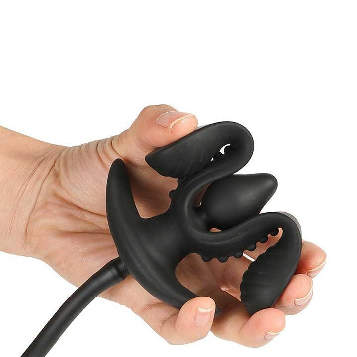 Надувний анальний розширювач Aisin Bud 4,5 см — 8 см — Анальні іграшки Вінниця - фото 4