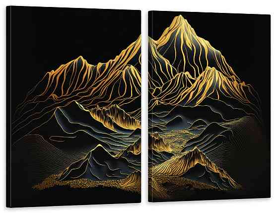 Модульная картина в гостиную / спальню   Гори  TLV-2_130 90x132  см Киев