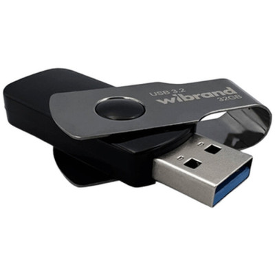 USB флеш накопитель Wibrand 32GB Lizard Black USB 3.2 (WI3.2/LI32P9B) Винница - изображение 1