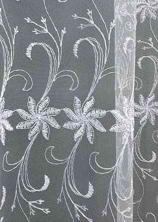 Тюль фатин з вишивкою колір холодний білий 1729т Київ