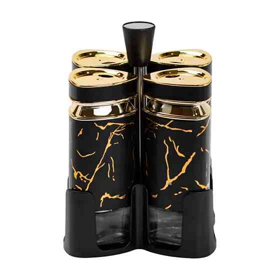 TS Kitchen Набір для спецій на підставці 4 баночки по 120 мл Коломия