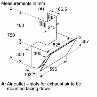 Вытяжка кухонная Bosch DWK66PJ60T Винница