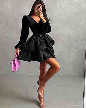 Жіноча сукня (бархат+дабл шовк) Одеса