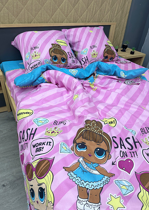 Комплект детского постельного белья Фланель, Koloco Полуторный 150х210 с разноцветным принтом (88-060) Киев - изображение 5