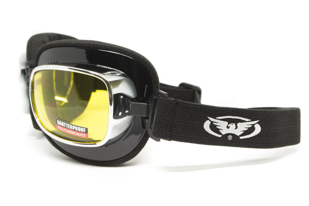 Окуляри захисні з ущільнювачем Global Vision Retro Joe (yellow) жовті Київ - фото 6