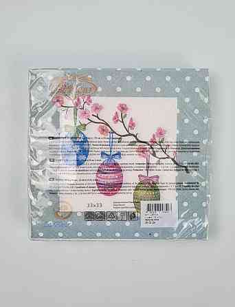 Пасхальная бумажная двухслойная салфетка (ЗЗхЗЗ, 16шт)  La Fleur 