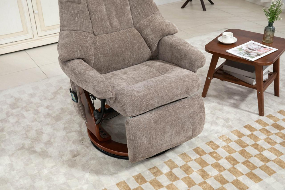 Крісло для відпочинку Avko Style ARMH 002 Cappuccino з масажем, підігрівом і підставкою для ніг Київ - фото 8