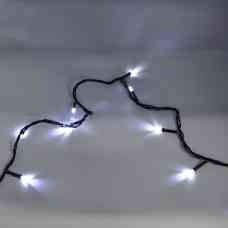 Гирлянда-нить (String-Lights) 100W-7 внутренняя, пров.:черный, 7м (Белый) 3850 Киев