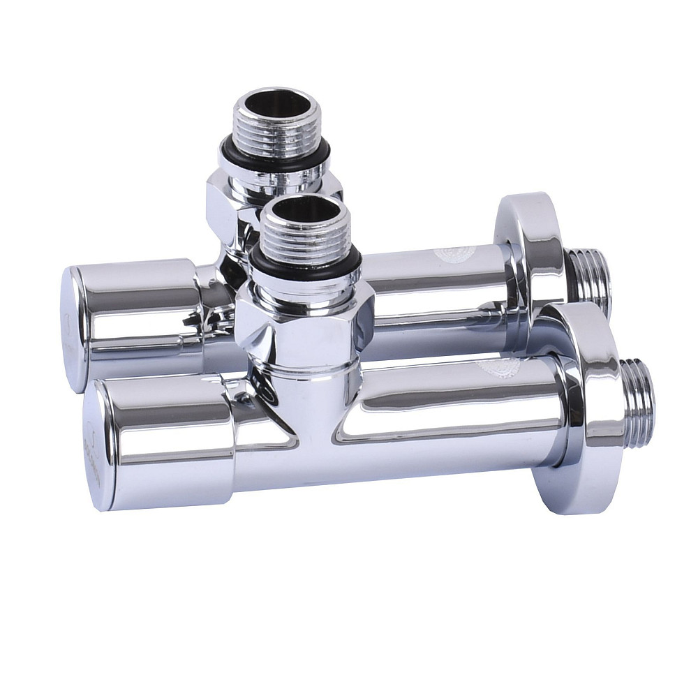 Кран вентильний кутовий з американкою SOLOMON LUX 1/2″ CHROM 7777 (2шт. КОМПЛЕК )   (1уп) Тернопіль - фото 2