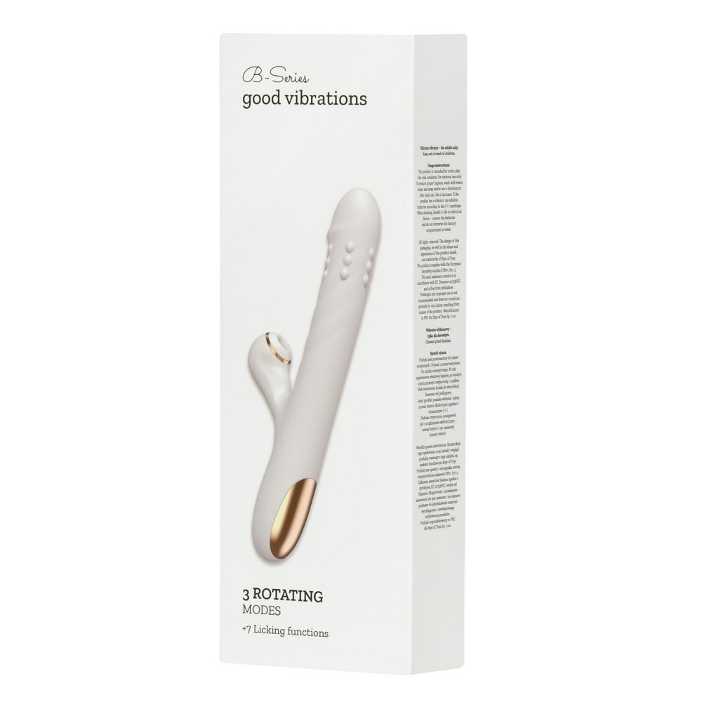 Вибратор для двойной стимуляции Silicone Vibrator 3 rotating functions and 7 licking functions Sex Aura Киев - изображение 2