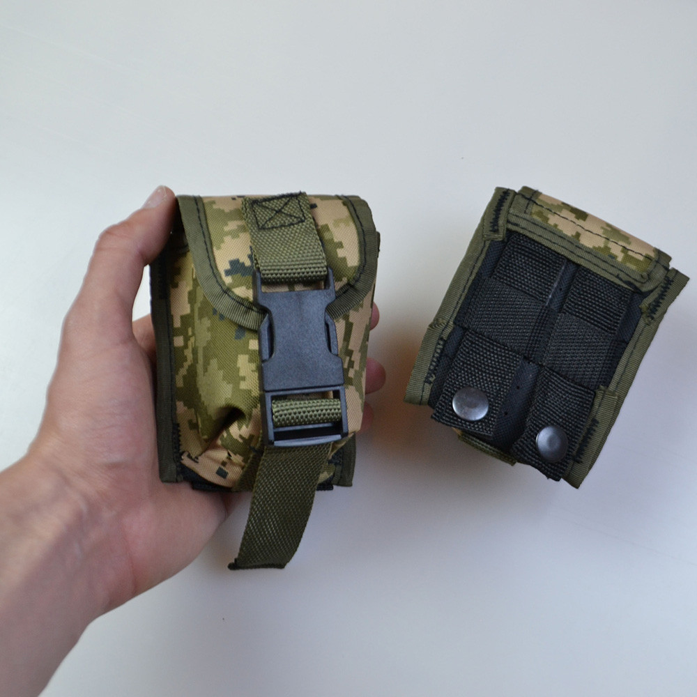 Качественный Подсумок под гранату из кордуры пиксель MOLLE для гранаты тактический UG-25 Львов - изображение 17