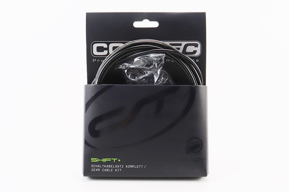 Трос - комплект перемикання універсальний "ПОВНИЙ" (сорочка 4мм х 2,7м, троса Slick Stainless 2000/2300мм, ковпачки, кінцівки, фіксатори, за Київ - фото 1