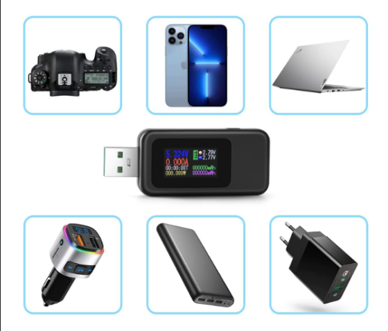USB тестер Atorch U96P 13 в 1, вимірювач струму, напруги, ємності, потужності, D+/D- Київ