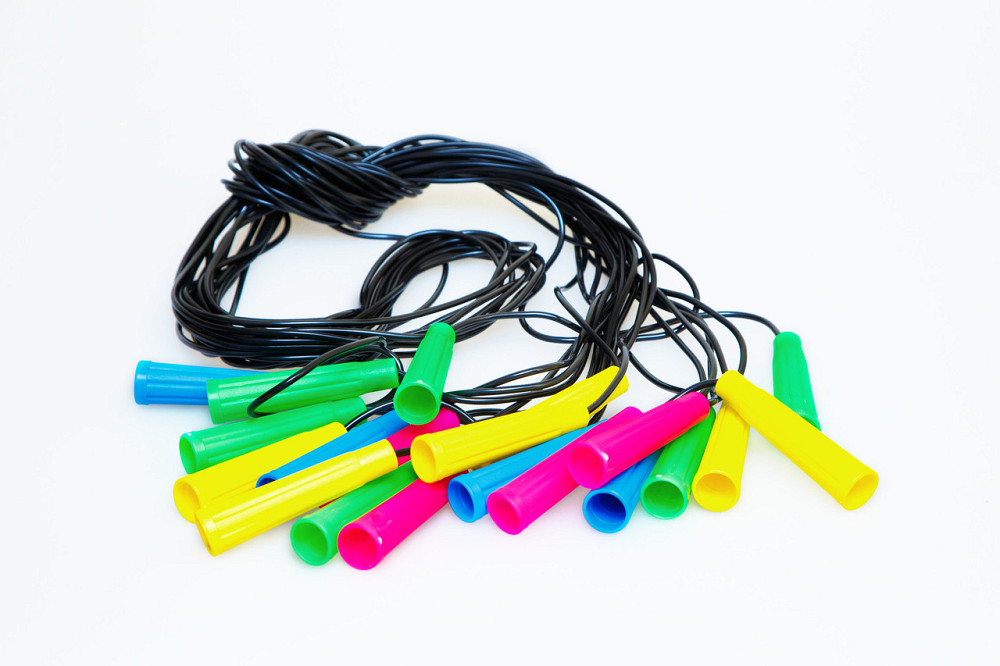 Скакалка черная №7  2,8 м. Вишнёвое - изображение 1