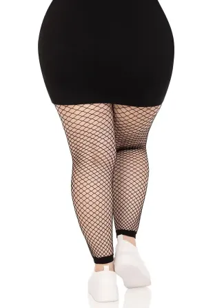 Панчохи Leg Avenue Industrial Net footless tights Black 1X/2X Львов