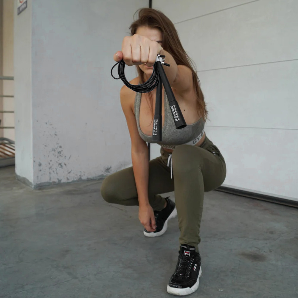 Скакалка швидкісна Power System PS-4033 Crossfit Jump Rope Black (2,8m.) Луцк - изображение 9