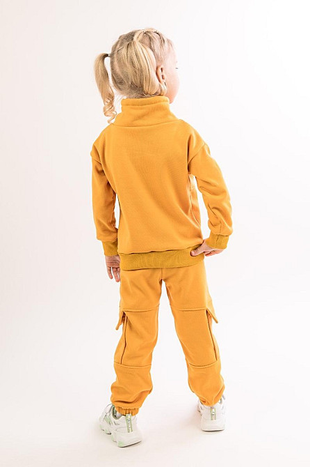 Костюм детский, спортивный х/б 100% (серый меланж, ментол, сиреневый,розовый, желтый) Крохатушка одяг Киев - изображение 7