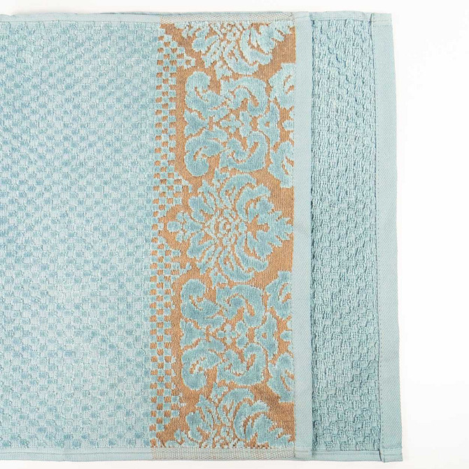 Набор махровых полотенец 2шт 50x90см, 70x140см Damask Премиум качества Жаккардовое с велюром 550г/м2 Сумы - изображение 6