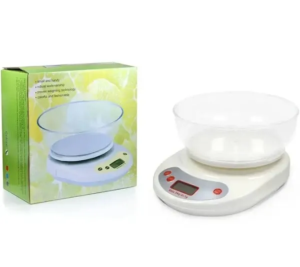 Электронные кухонные весы 5 кг с круглой чашей YZ-1811B EK-01 для точного взвешивания продуктов дома и на кухн Одесса - изображение 1