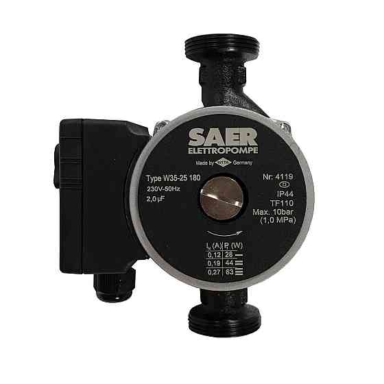 Насос циркуляционный SAER W35-25 180мм + гайки (000019355) Киев