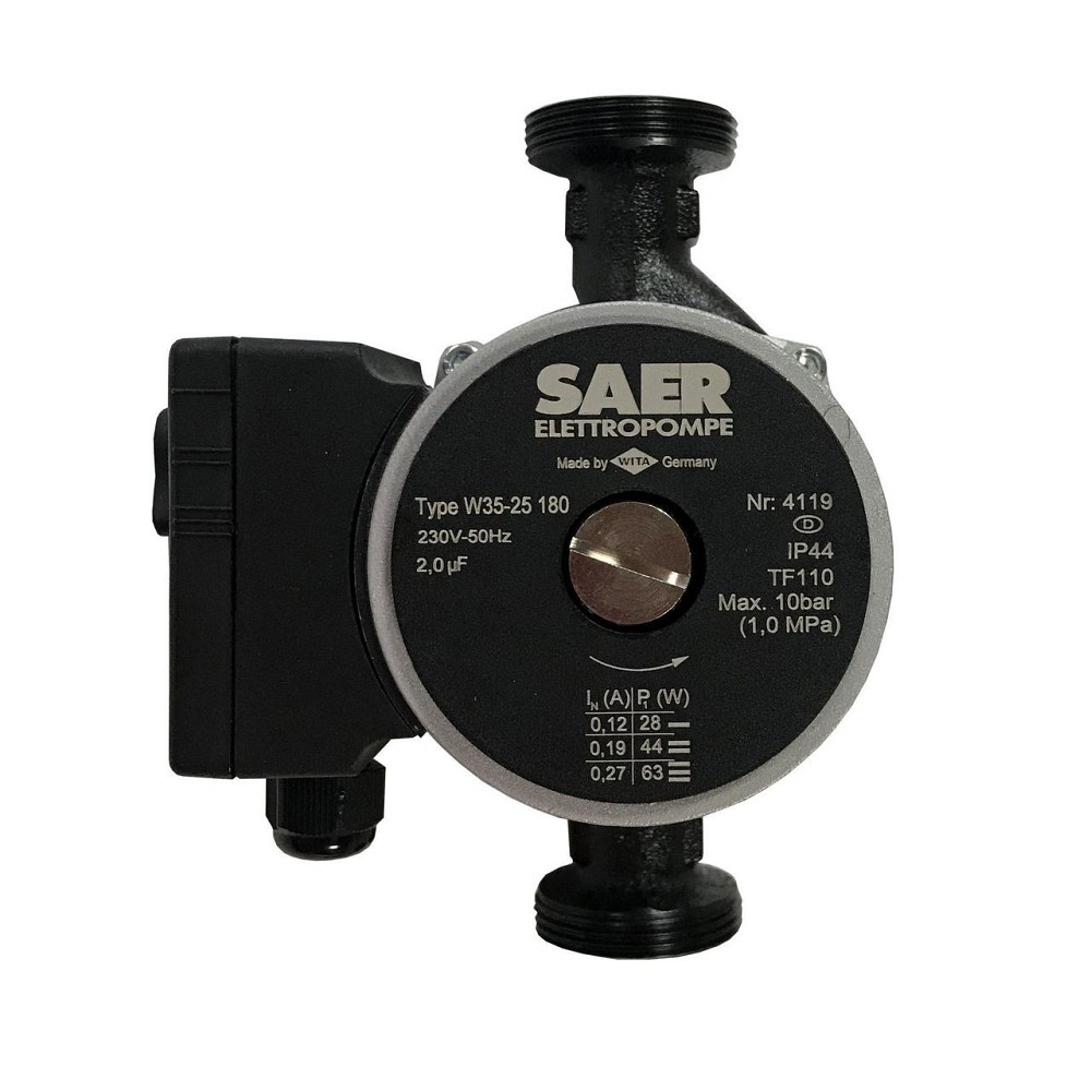 Насос циркуляционный SAER W35-25 180мм + гайки (000019355) Киев - изображение 2