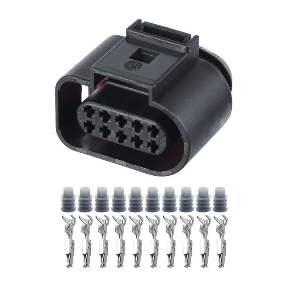 Роз'єм конектор 10-кон., 1J0973715, A0465458928, 0465458928, VAG Германия, Франция, Германия Audi, Bugatti, Porsche, Seat Київ - фото 1