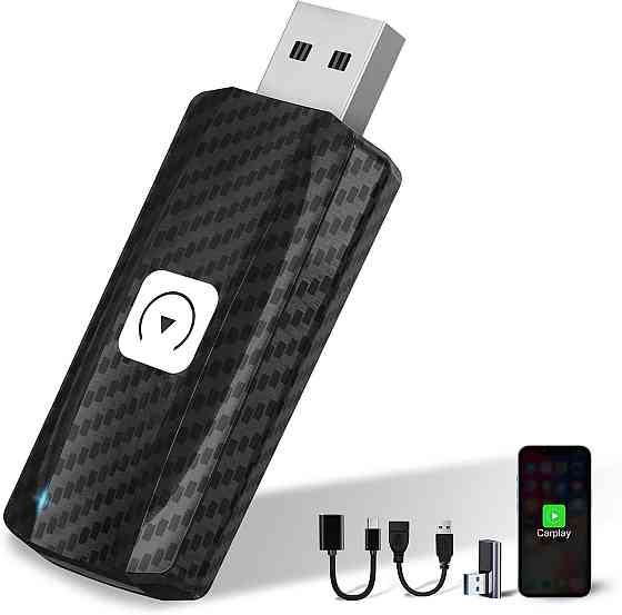 Карплей для авто с 2017г, переходник для преобразования штатного CarPlay в беспроводной, адаптер для iOS 10+ Киев