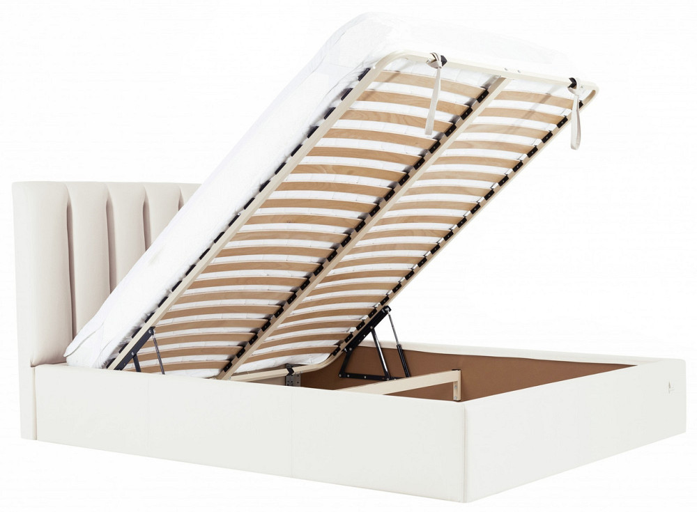 Кровать Sanam Comfort 140 х 190 см Fly 2200 С подъемным механизмом и нишей для белья Белый Днепр - изображение 14