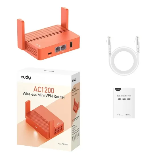 WiFi 5 Mesh-маршрутизатор Cudy TR1200 дводіапазонний портативний AC1200 (73-00543) Київ