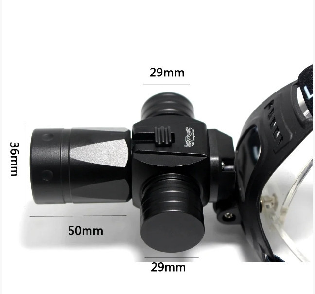 Налобный подводный фонарь Police 8755 L2 водонепроницаемый Винница - изображение 6