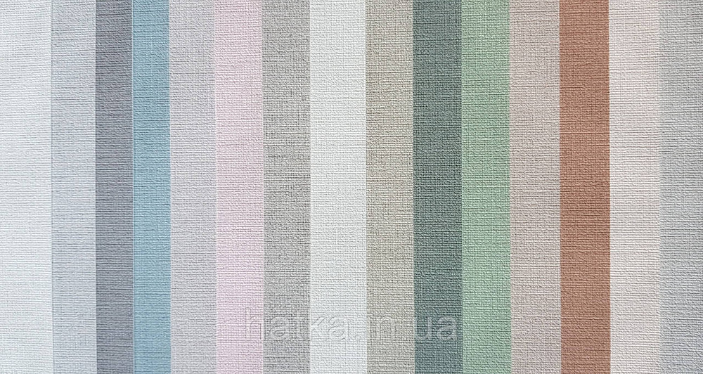 Шпалери вінілові на флізеліні AS creation Tempo метрові однотонні під тканину дрібна смужка зелені беж Київ - фото 3