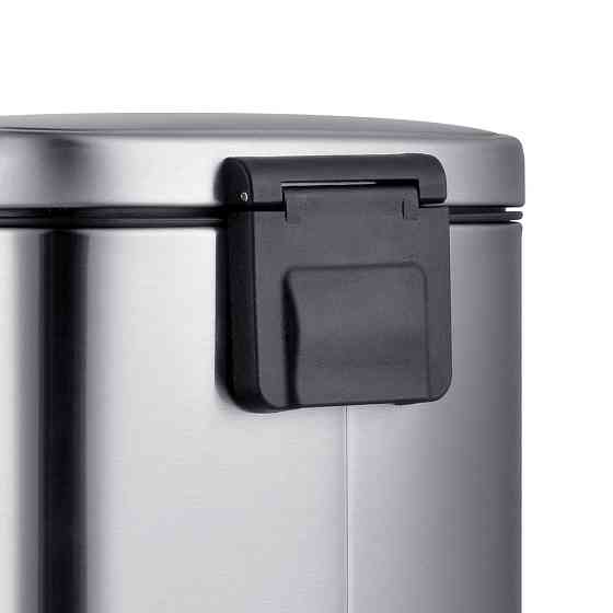 Прямоугольное мусорное ведро 5 л с плавным закрытием Mixxus Premium Style-TC0305, нержавеющая сталь Харьков