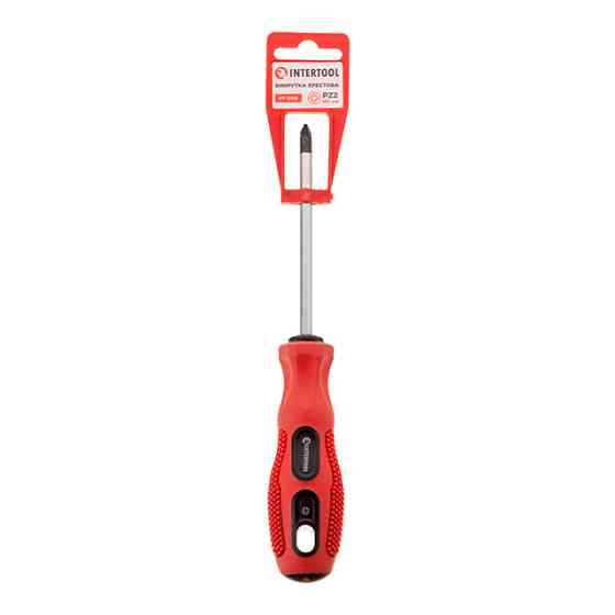 Викрутка хрестова, PZ2×100 мм, Cr-V INTERTOOL VT-3159 Київ