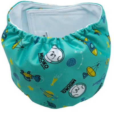 Підгузки для тварин MISOKO&amp;CO багаторазові для кобелів, з ракетами, L 1 шт. м&apos;ятні (HAINMSK63950) Вінниця - фото 2