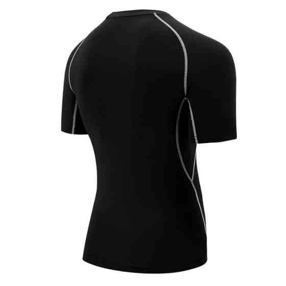 Рашгард з коротким рукавом RDX Lycra Black M Каменское