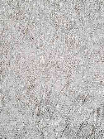 Шпалери метрові вінілові на флізеліні Sintra Structure під штукатурку мазки смужки сірі зі сріблом 423141 Київ