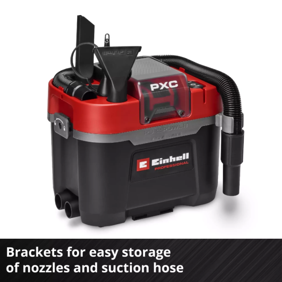 Професійний акумуляторний пилосос Einhell Professional TP-VC 18/10 Li BL L-Solo : без АКБ, 10л (2347155) Київ