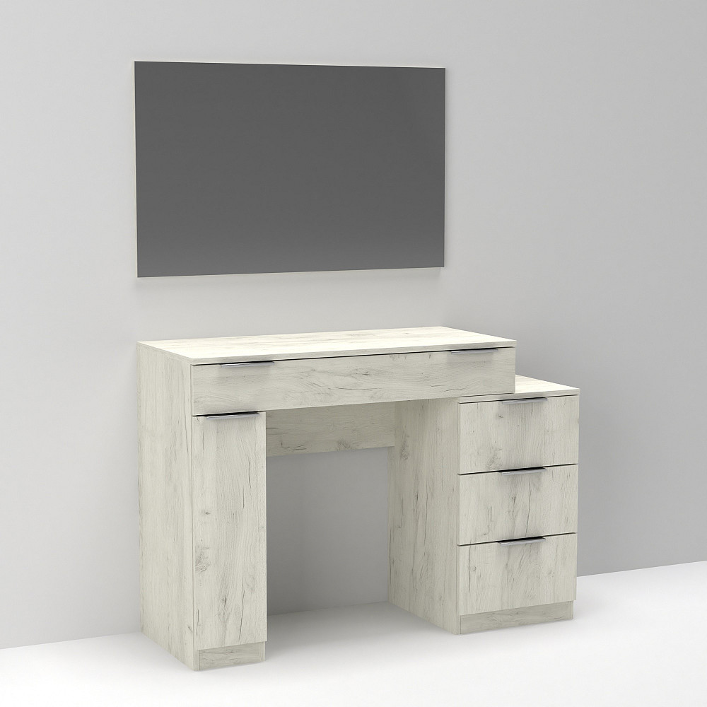 Стол туалетный Трюмо Кристалл, Дуб Крафт Білий, 1200/452/847 Львов - изображение 5