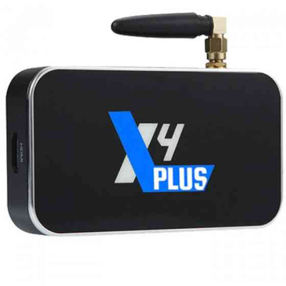 TV Медіаплеєр Ugoos X4 PLUS 4/64Gb/Amlogic S905X4/Android 11/WiFi/BT/Miracast/AV/IR RC/змінна антена (X4 PLUS) Київ