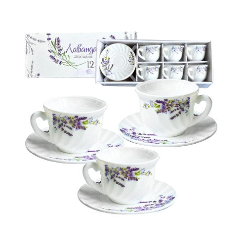 Набір чайний Лаванда 12 предметів 30055-15030 S&T Житомир - фото 1