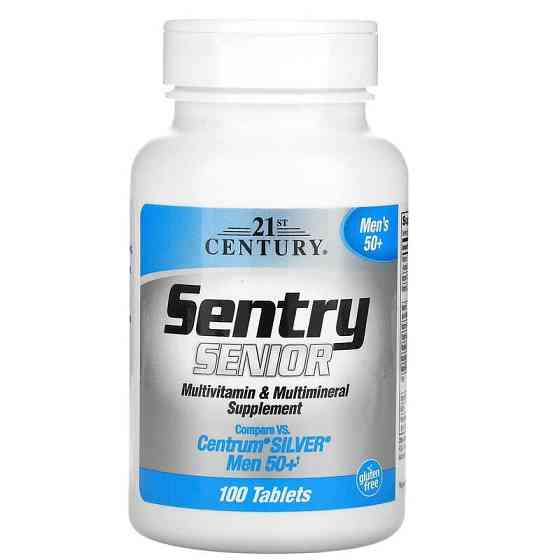 Полівітаміни та мультимінерали (Sentry Senior Mens 50+) 100 таблеток Київ