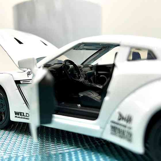Машинка TK Union Nissan GTR Auto Expert металева, світло, звук, інерційна Біла (38071) Чернігів