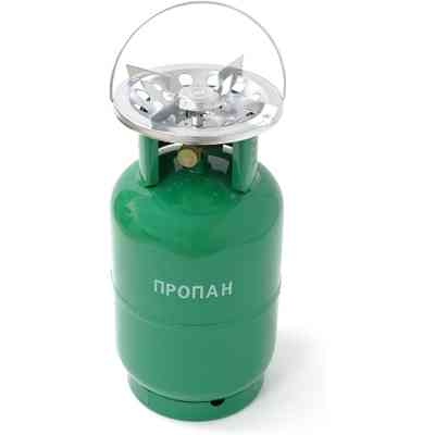 Побутовий газовий балон Voltronic GL-12 5кг (12л) + пальник 20354 Green (GB/GL-12G) Вінниця