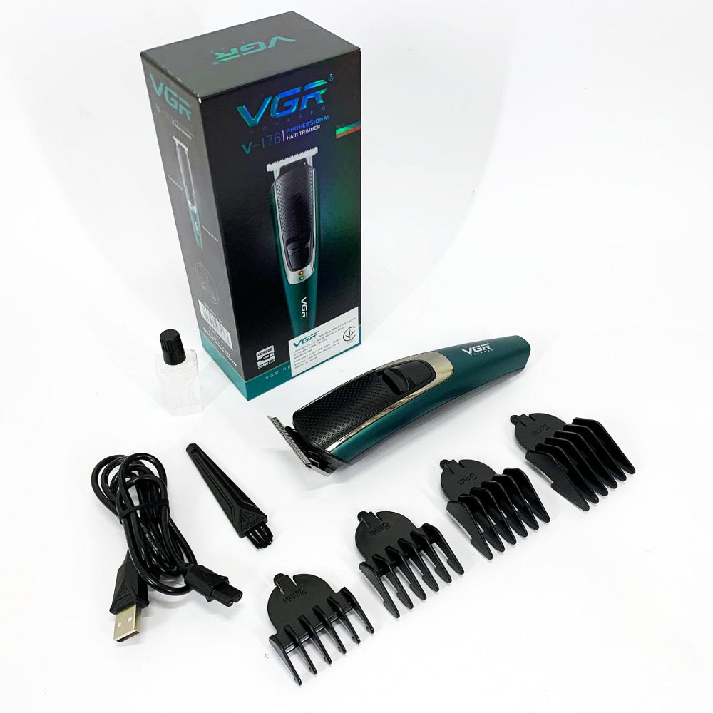 Набір для стрижки волосся на акумуляторі VGR V-176, Електромашинка для волосся, Тример бездротовий WI-90 Львів - фото 9