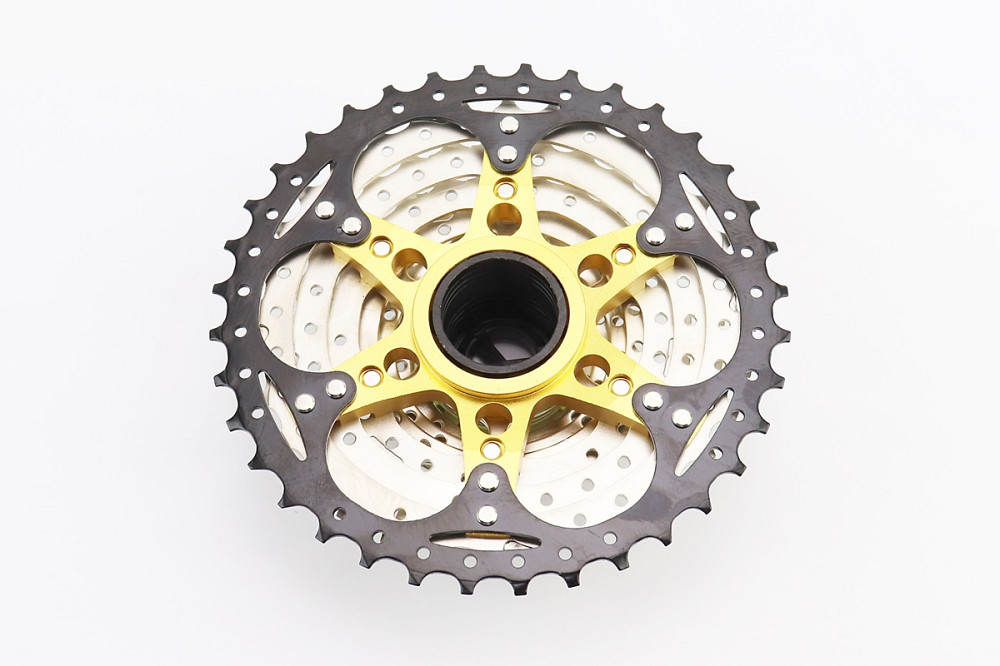 Касета 10зв. 11.13.15.17.19.21.24.28.32.36Т (трансмісія 3х10), сріблясто-чорна KDF-CS1036A Київ - фото 2