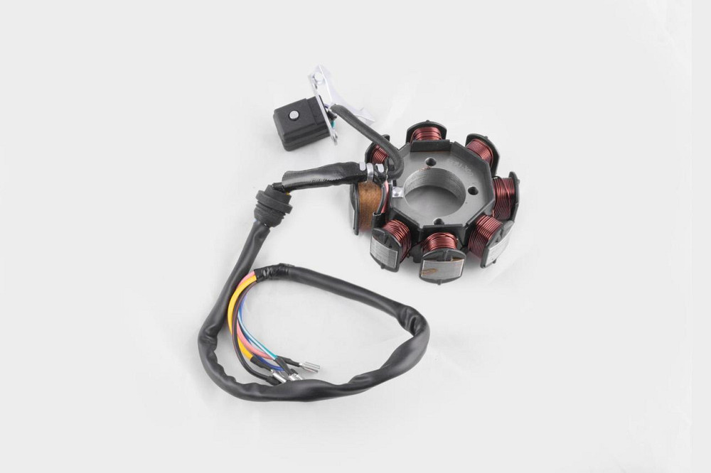 Статор генератора мотоцикл 4T CB /CG 150 (7+1 катушек, 5 проводов) Мукачево - изображение 1