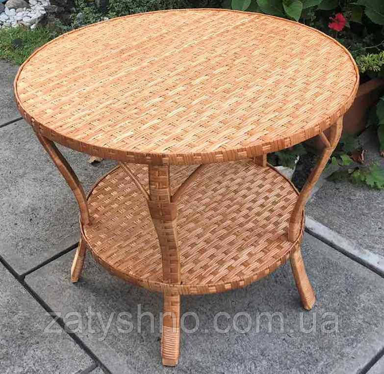Круглый стол  из лозы с подставкой Киев - изображение 6