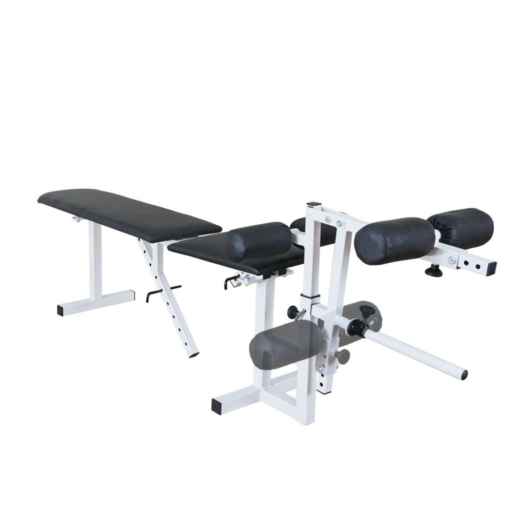 Лавка для жиму регульована з тренажером для ніг 40 на 40 мм Стійки, лавки для жиму і присідань без стійок Київ - фото 1