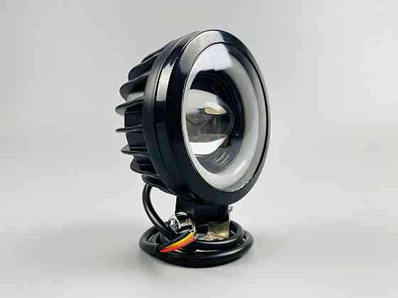 Світлодіодна фара LED кругла 40W + LED кільце, додаткове світло туманна фара Мукачево